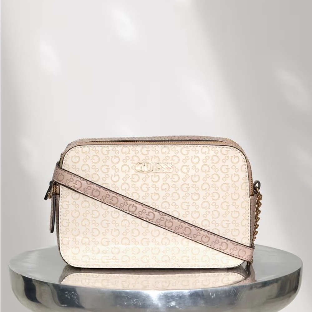 Guess Debossed Logo Double-Zip Crossbody